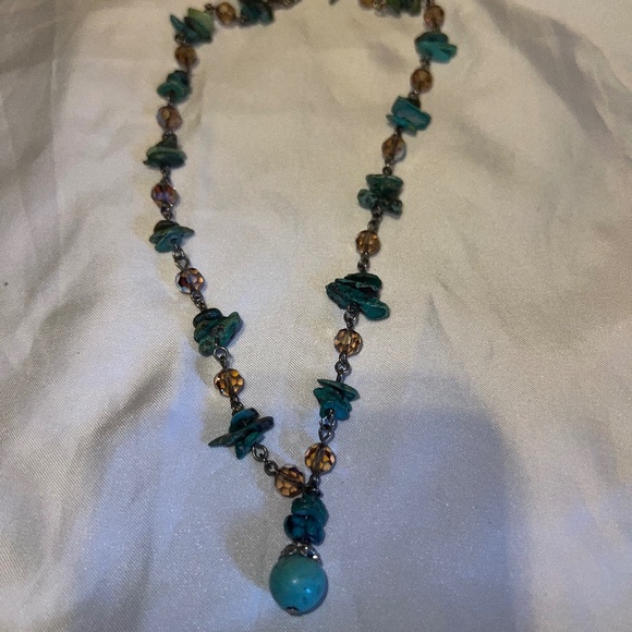 Turquoise choker necklace. - Picture 1 of 1